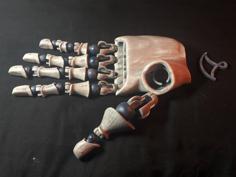 Posable Sekiro Prosthetic Hand 3D Printer Model