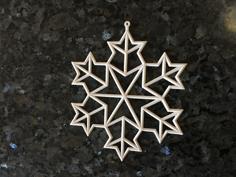 Koch Snowflake Ornament 1 3D Printer Model