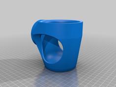 Coffee Cup Holder And Universal Mount 3D Printer Model