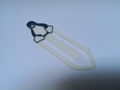 Penguin Bookmark 3D Printer Model