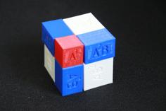 Math Expression (A+B)^3 For School Teaching 3D Printer Model