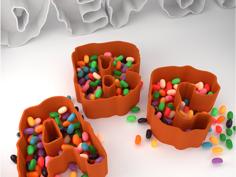 Halloween Candy Bowl Letters 3D Printer Model