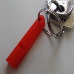 Very Loud Emergency Whistle Keychain 3D Printer Model