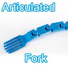 Articulated Fork 3D Printer Model