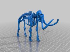 Woolly Mammoth Skeleton 3D Printer Model