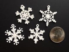 Tiny Snowflake Ornaments – From The Snowflake Machine 3D Printer Model