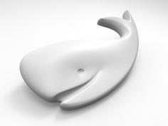 Whale Brooch 3D Printer Model