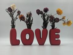 Letter Name Vases – LOVE 3D Printer Model