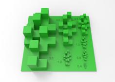 Cube Print Test Model For Minecraft 3D Printer Model