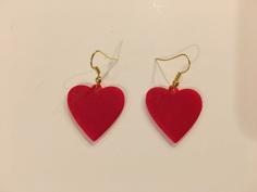 Heart Earring 1 3D Printer Model