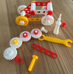 Nut, Bolt, Gear, Wheel Building Set 3D Printer Model