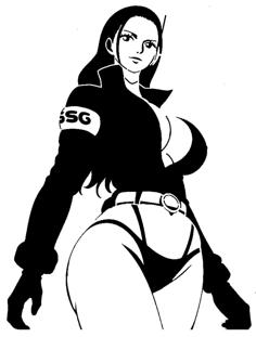 Nico Robin Stencil 8 3D Printer Model