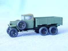 GAZ-AAA Wartime Truck 1:87 (H0) 3D Printer Model