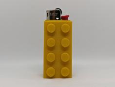 Bic Block, Mini Bic Lighter Case Inspired By A Popular Toy Brick 3D Printer Model