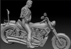 Terminator On Bike 3D Printer Model