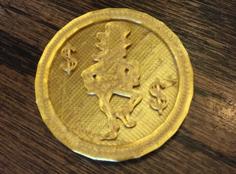 Leprechaun Gold Coin 3D Printer Model