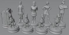 Scooby Doo Chess Set 3D Printer Model