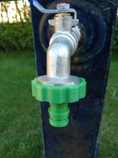 Garden Hose Coupler 1″ Pulgada 3D Printer Model