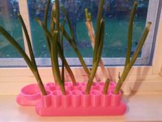 Customizable Vege & Flower Tubes (Supportless & Single Print) 3D Printer Model