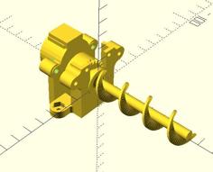 5v Stepper Motor Mount And Auger For “Fish Feeder Project” 3D Printer Model