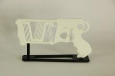 Display Stands For Compliant Mechanism Blasters (Mark Rober) 3D Printer Model