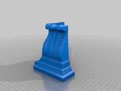 Ornate Outside Corner Shelf 3D Printer Model