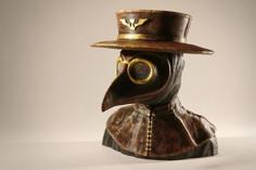 Plague Doctor Bust 3D Printer Model