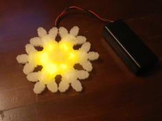 Snowflake Tree Topper 3D Printer Model