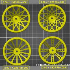 Traxxas 3.00 X 1.925 Rims For Rustler 2×4 And 4×4 Trucks 3D Printer Model