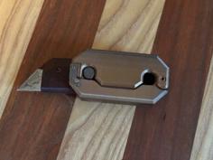 TikTok Gravity Knife Utility Blade Holder 3D Printer Model