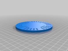 Travel Cribbage Board Template 3D Printer Model