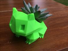 Low Poly Bulbasaur Planter 3D Printer Model