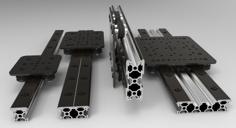 OpenBuilds® OPEN RAIL™ Open Source Linear Bearing System 3D Printer Model