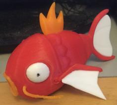 Articulated Magikarp 3D Printer Model