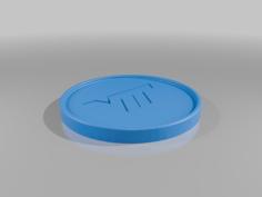 Virginia Tech Drink Coaster 3D Printer Model