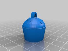 Cupcake Keychain 3D Printer Model