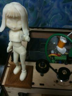 Animation-ish Girl 3D Printer Model