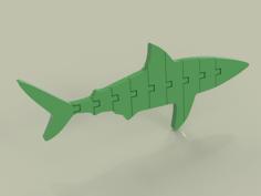 Flexi Articulated Shark 3D Printer Model