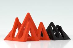 “Mountains”, A Vertical Parametric Devices Stand 3D Printer Model