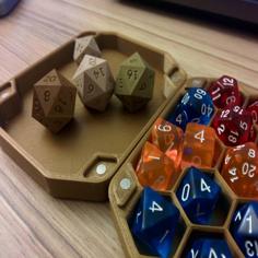 Dice Box And Tray For 21+ Dice 3D Printer Model