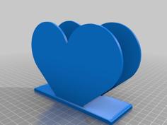 Heart Napkin Holder #VALENTINE’S DAY 3D Printer Model