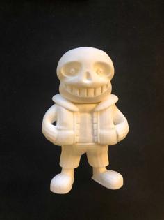 Sans From Undertale (Eyes Optimized For 3D Printing) 3D Printer Model