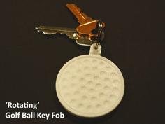 ‘Rotating’ Golf Ball Key Fob 3D Printer Model