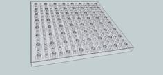 Breadboard With Nuts Inserts 3D Printer Model