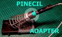 Pinecil V2 Weller Soldering Iron Stand Adapter 3D Printer Model