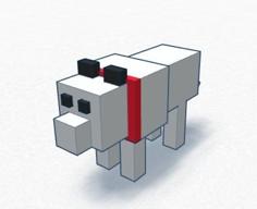 Minecraft Dog 3D Printer Model