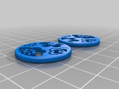 FlowerCircles Earrings Or Pendant 3D Printer Model