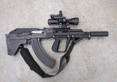 Airsoft AK Bullpup Conversion Kit 3D Printer Model