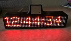 Arduino LED Matrix Clock 3D Printer Model