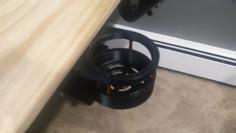 Under Desk Sliding Cup Holder 3D Printer Model